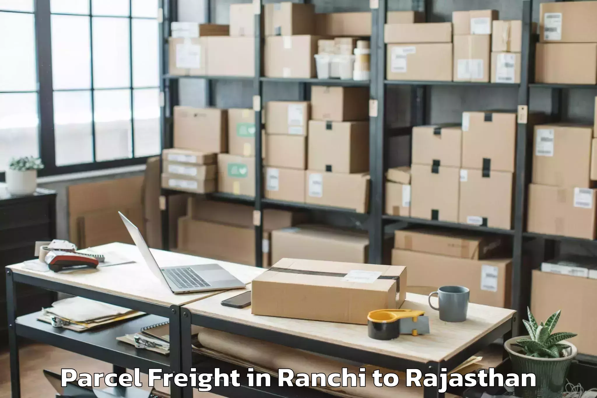 Efficient Ranchi to Chhoti Sadri Parcel Freight